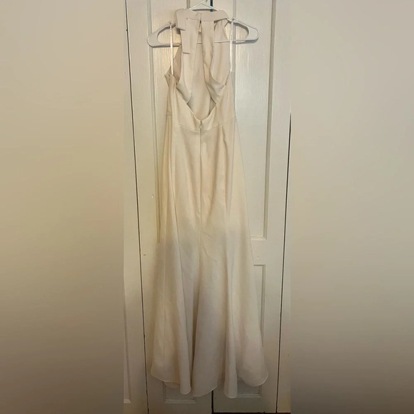 After Six 6827 Bow-Neck Open-Back Trumpet Gown in IVORY - Picture 5 of 8